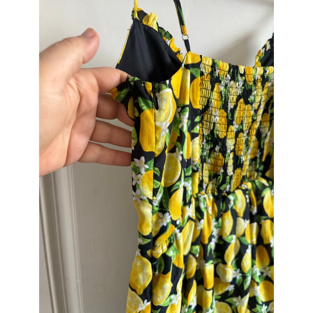 Betsey Johnson La La Lemons corset maxi dress size 8 - Picture 8 of 9